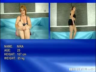 Bbws в teh боротьба ring