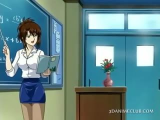 动漫 学校 老师 在 短 裙子 西元 的阴户