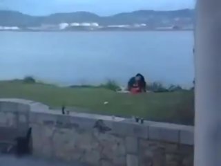 שמנמן 20yr ישן מזיין ב ה lake