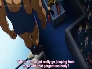 Obr wrestler tvrdéjádro zkurvenej a sladký anime školačka