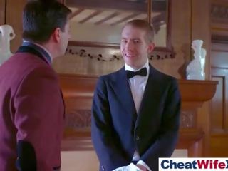 Превъзходен съпруга (patty michova) мами на камера в трудно стил действие movie-24