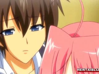 男女共学の エロアニメ ととも​​に bigboobs wetpussy ハード つつい